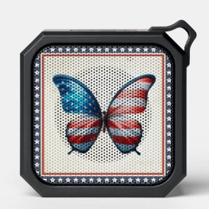 USA/patriotic 4th of July butterfly Bluetooth Speaker