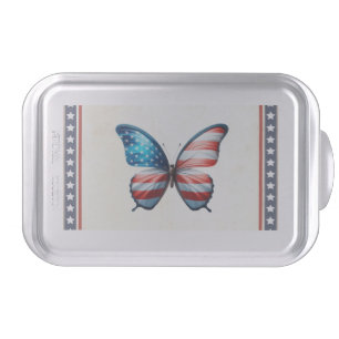 USA/patriotic 4th of July butterfly Cake Pan
