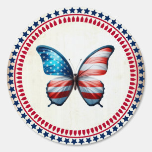 USA/patriotic 4th of July butterfly Sign