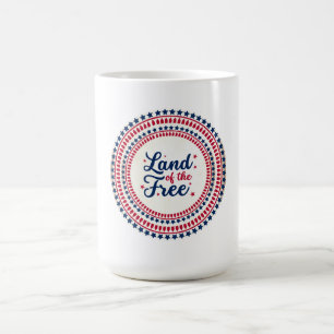 USA/patriotic 4th of July Land of the free Coffee Mug