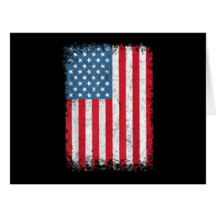 USA Patriotic American Flag For Men Women Kids Boy Cards