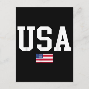 USA Patriotic American Flag For Men Women Kids Boy Enclosure Card