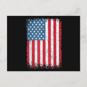 USA Patriotic American Flag For Men Women Kids Boy Holiday Postcard