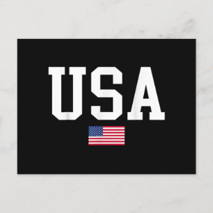 USA Patriotic American Flag For Men Women Kids Boy Holiday Postcard