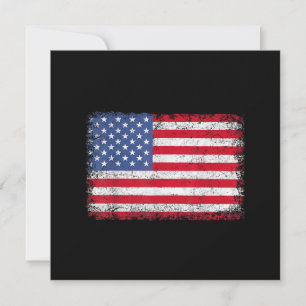 USA Patriotic American Flag For Men Women Kids Boy Invitation