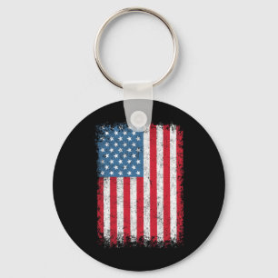 Usa Patriotic American Flag For Men Women Kids Boy Keychain