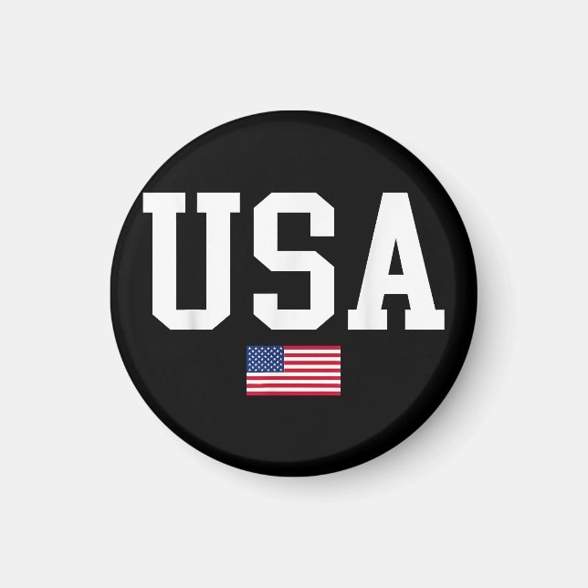 USA Patriotic American Flag For Men Women Kids Boy Magnet (Front)