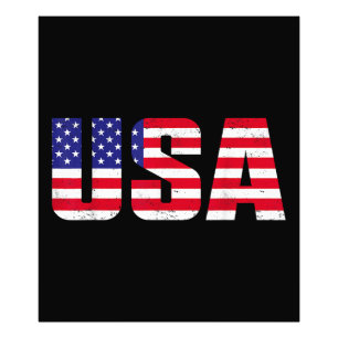 USA Patriotic American Flag For Men Women Kids Boy Photo Print
