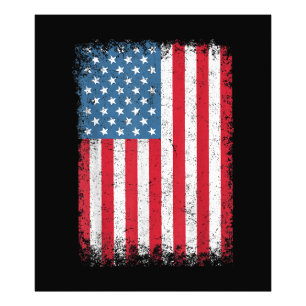 USA Patriotic American Flag For Men Women Kids Boy Photo Print