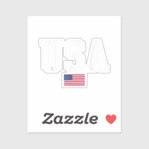 USA Patriotic American Flag For Men Women Kids Boy Sticker
