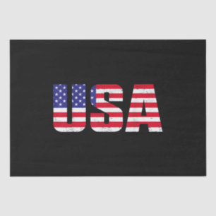USA Patriotic American Flag For Men Women Kids Boy Tissue Paper