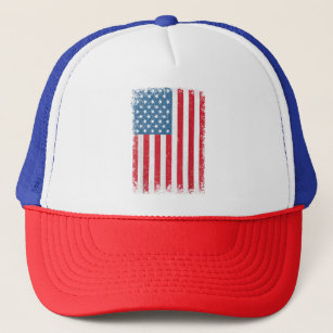 USA Patriotic American Flag For Men Women Kids Boy Trucker Hat