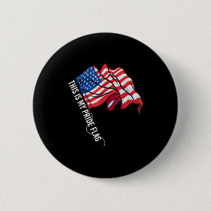 Usa patriotic - american flag freedom - pride button