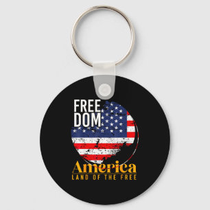 Usa patriotic - american flag freedom - pride keychain