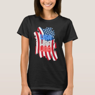Usa Patriotic American Flag T-Shirt