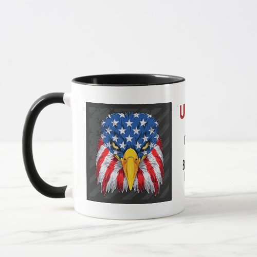 USA Patriotic Bald Eagle Flag Land of the Free Mug