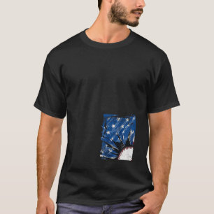 USA Patriotic Baseball Men's 4th of July American  T-Shirt