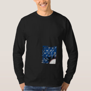 USA Patriotic Baseball Men's 4th of July American T-Shirt