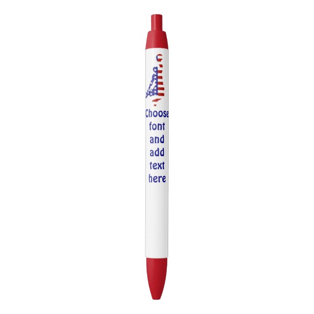 USA Patriotic BASKETBALL Pen (Front Vertical)