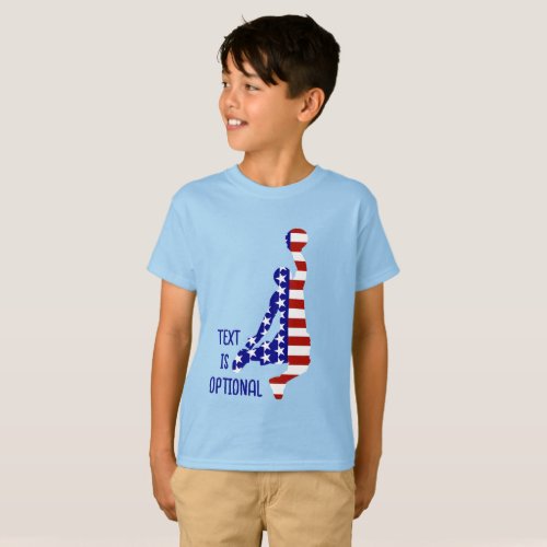 USA Patriotic BASKETBALL T_Shirt