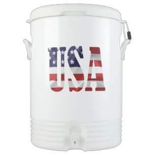 USA Patriotic Beverage Cooler