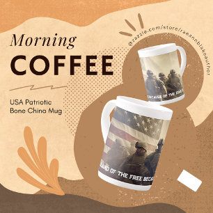 USA Patriotic Bone China Mug