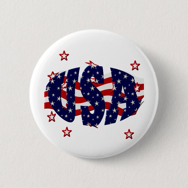 USA-Patriotic Button (Front)