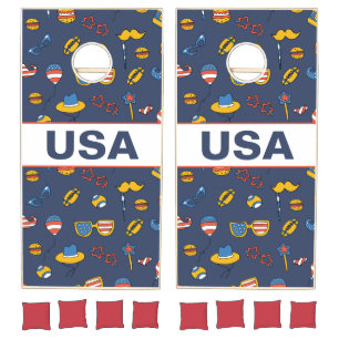 USA Patriotic Cornhole Set