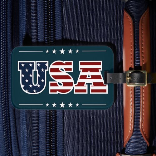 USA patriotic design Luggage Tag