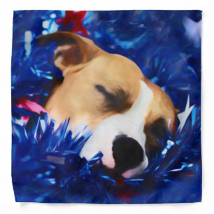 USA Patriotic Dog American Pit Bull Terrier Bandana