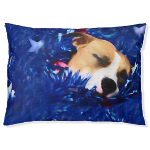 USA Patriotic Dog American Pit Bull Terrier Pet Bed