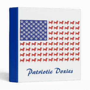 USA Patriotic Doxies Binder