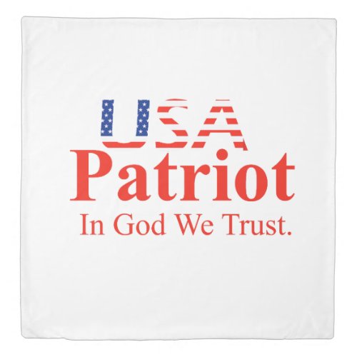 USA Patriotic  Duvet Cover