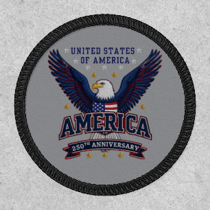 USA Patriotic Eagle Patch 250 celebration