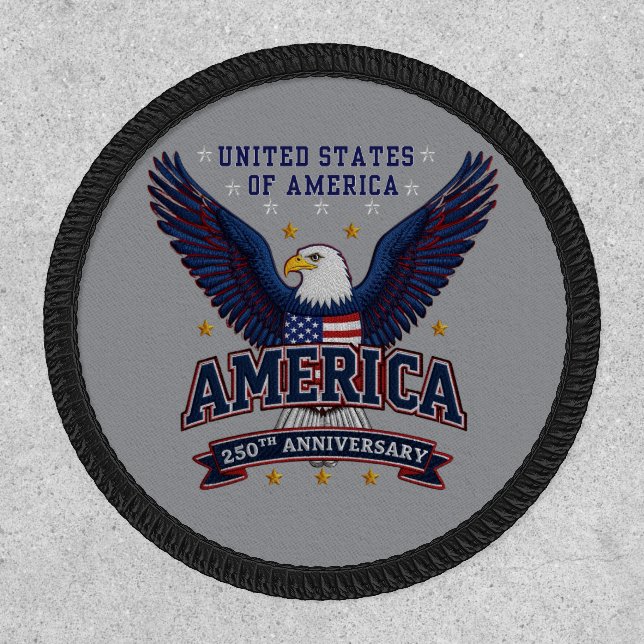 USA Patriotic Eagle Patch 250 celebration (Front)