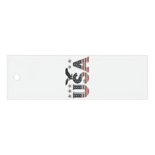 USA Patriotic Eagle + Stars Flag Design for Pride Ruler