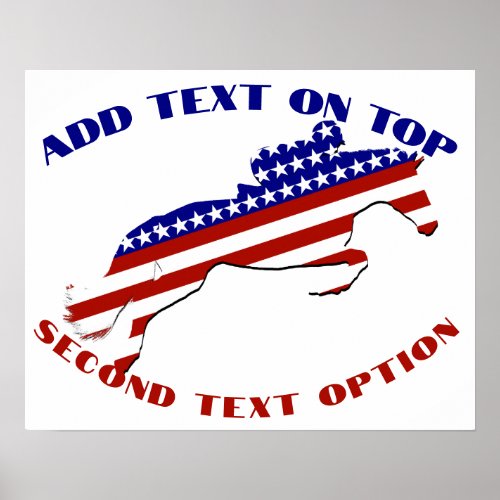 USA Patriotic Equestrian  Poster
