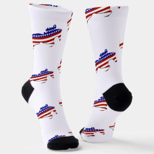USA Patriotic Equestrian  Socks