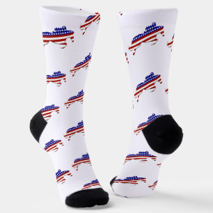 USA Patriotic Equestrian  Socks