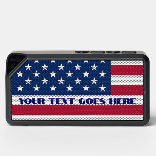 USA Patriotic Flag Bluetooth Speaker (Front)
