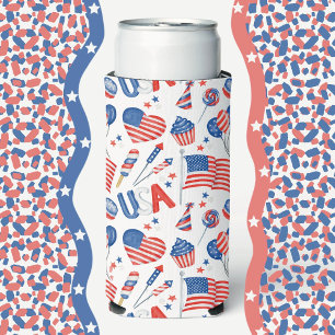 USA Patriotic Flag Cooler