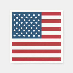 USA Patriotic Flag Napkins