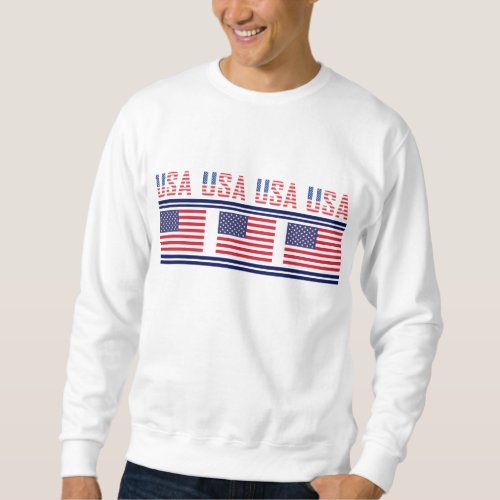 USA Patriotic Flag United States Of America Sweatshirt