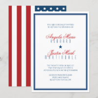 USA Patriotic Flag Wedding