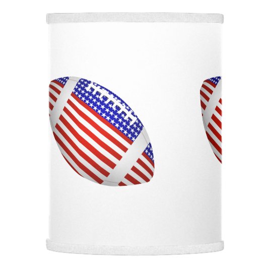 USA Patriotic Football Sports Lamp Shade (Left)