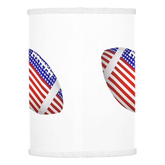 USA Patriotic Football Sports Lamp Shade (Back)