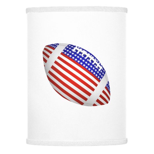 USA Patriotic Football Sports Lamp Shade (Front)