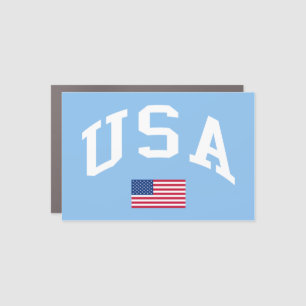 USA Patriotic Independence Day American Flag Car Magnet