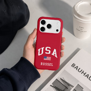 USA Patriotic Independence Day American Flag iPhone 17 Pro Case