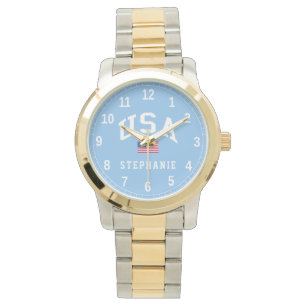 USA Patriotic Independence Day American Flag Watch